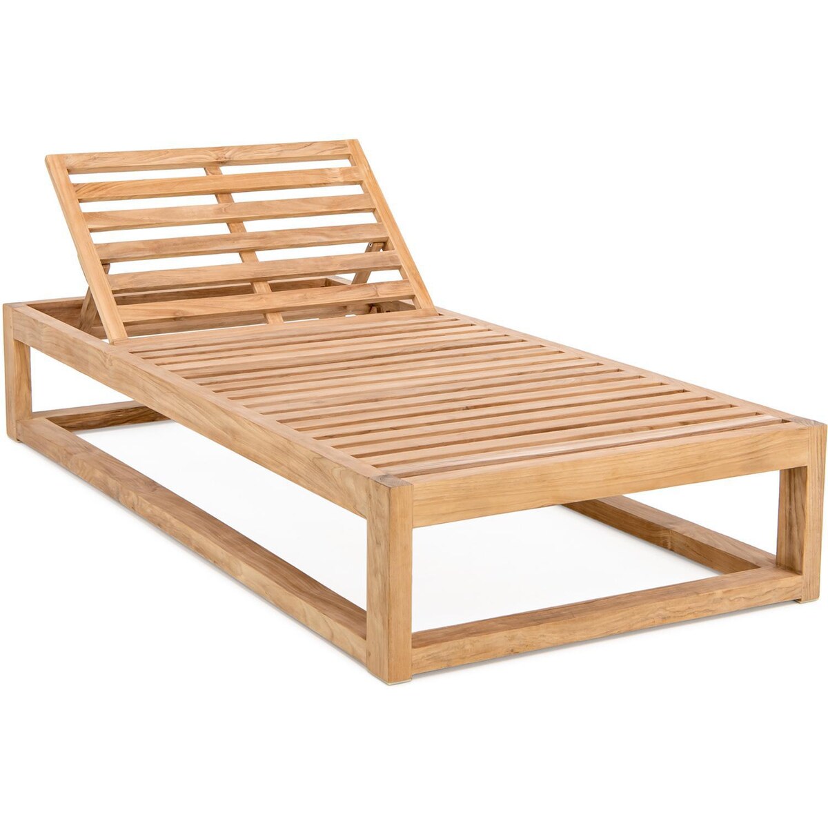 Signature Sandview Teak Patio Oversized Chaise Lounge