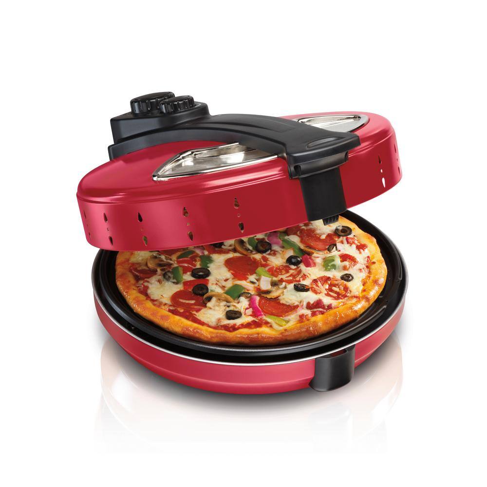 Hamilton Beach 180 sq. in. Red Metal Pizza Maker 31700