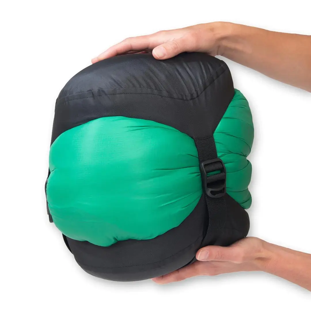 Green Waterproof Down Sleeping Bag for Cold Weather