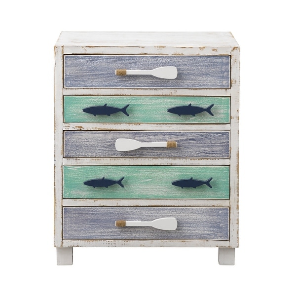 Somette Fishy - Multi-color Five Drawer Chest