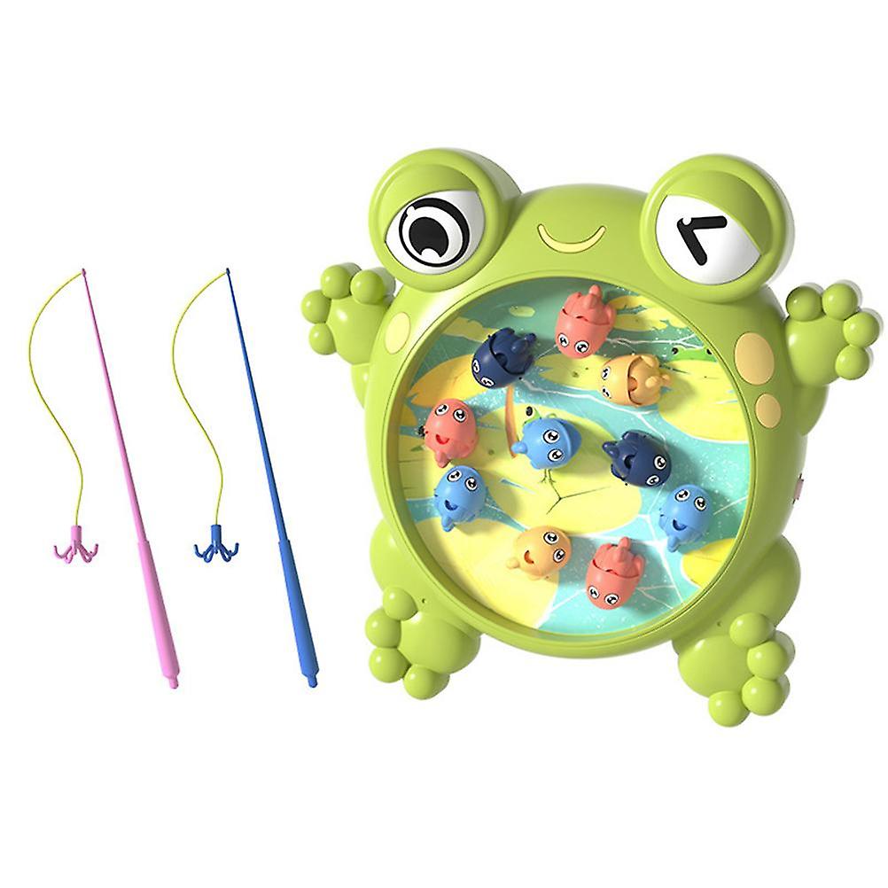 Magnetic Fishing Game Toy 3 Level Switch Electronic Fishing Toy Set Preschool Gifts for Kids Early Learning