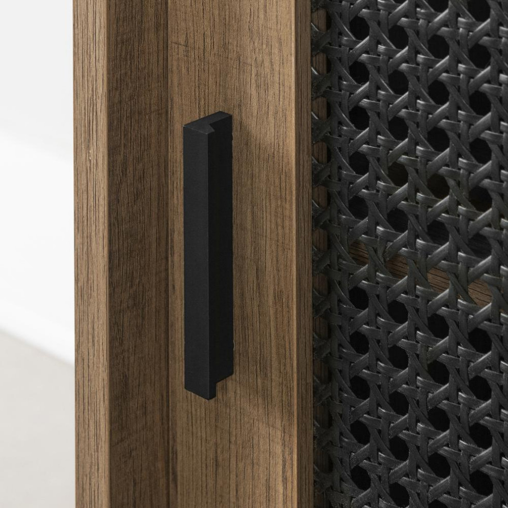 Balka TV Stand  Medium Oak   Industrial   Entertainment Centers And Tv Stands   by BisonOffice  Houzz