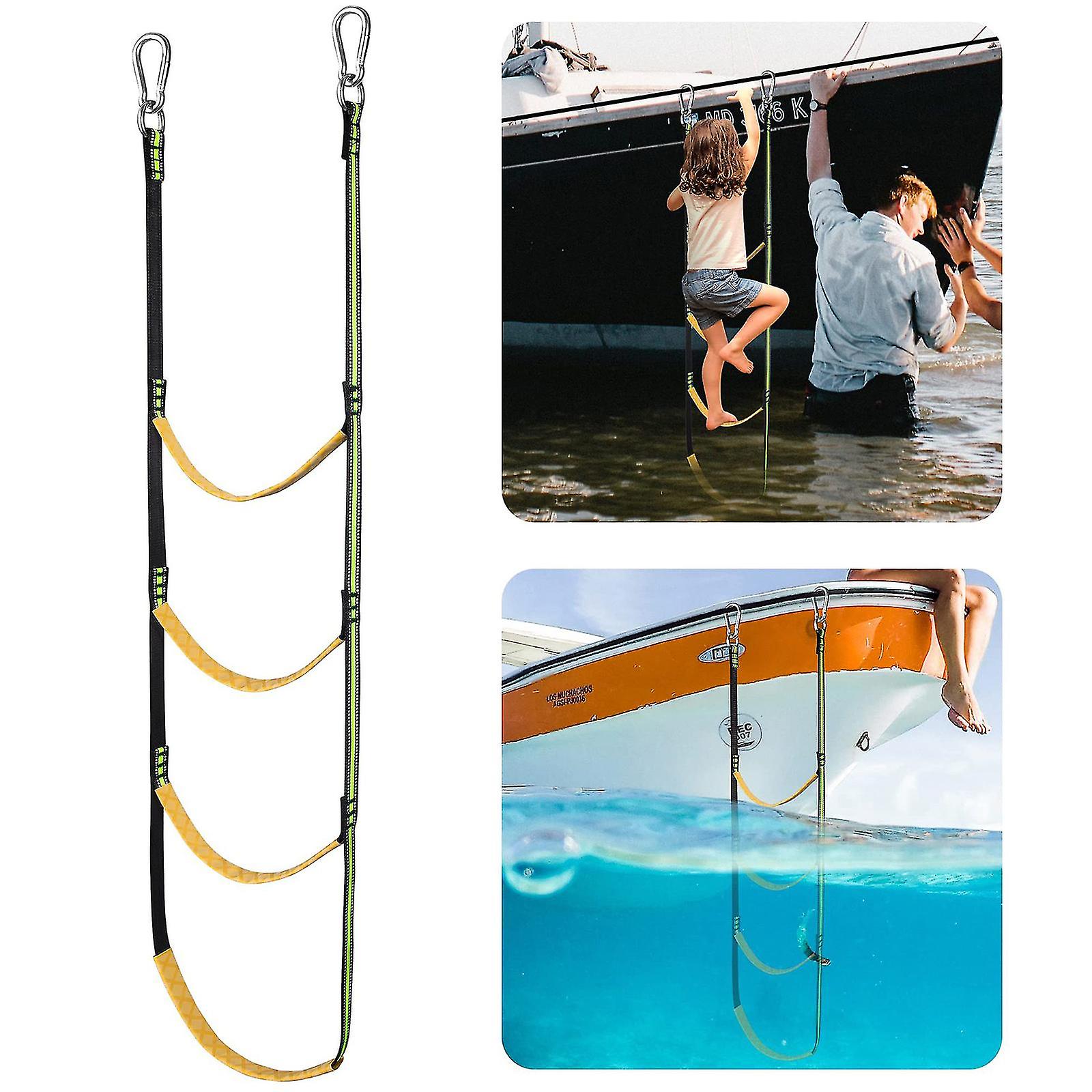 Rope Ladder For Inflatable Boat，kayak，motorboat，canoeing，safe Foldable Sturdy Webbing Ladder