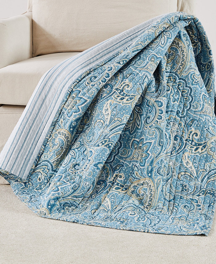 Levtex Kimpton Reversible Quilted Throw， 50