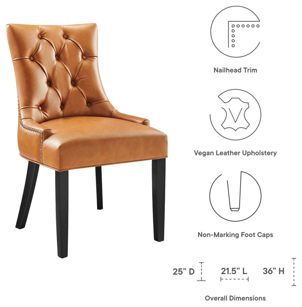 Modway Regent Vinyl Dining Chair   Transitional   Dining Chairs   by Modway  Houzz