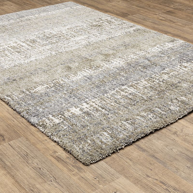 StyleHaven Ashytn Distressed Stripe Shag Area Rug