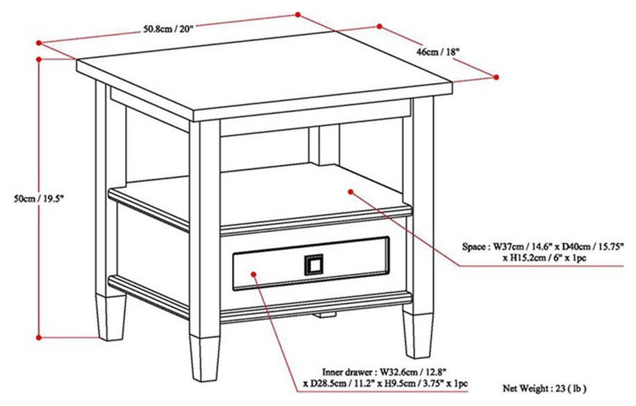 Home Square 2 Piece Set with Wood 20 quotEnd Side Table and 47 quotTV Media Stand   Side Tables And End Tables   by Homesquare  Houzz