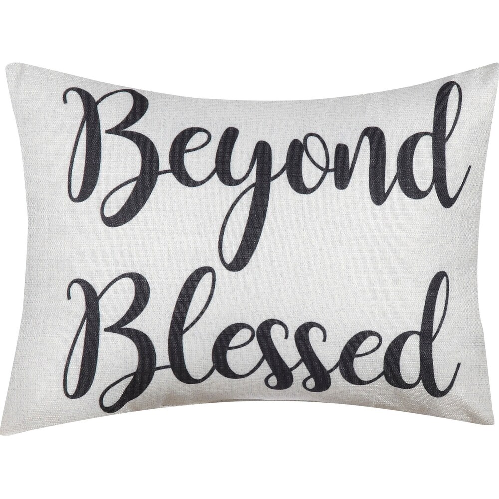 Grand Avenue Beyond Blessed Decorative Pillow Pair  12 x 16\