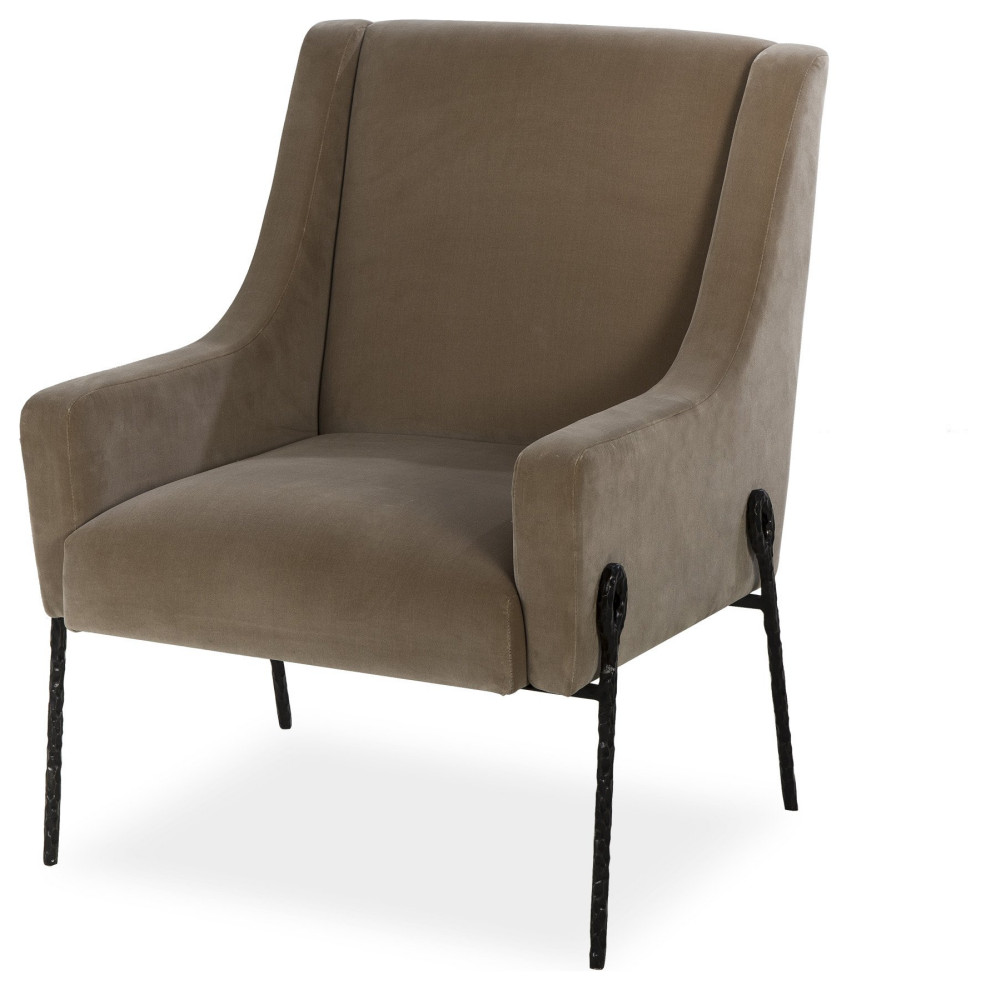 Chanta Chair   Industrial   Armchairs And Accent Chairs   by Peachtree Fine Furniture  Houzz