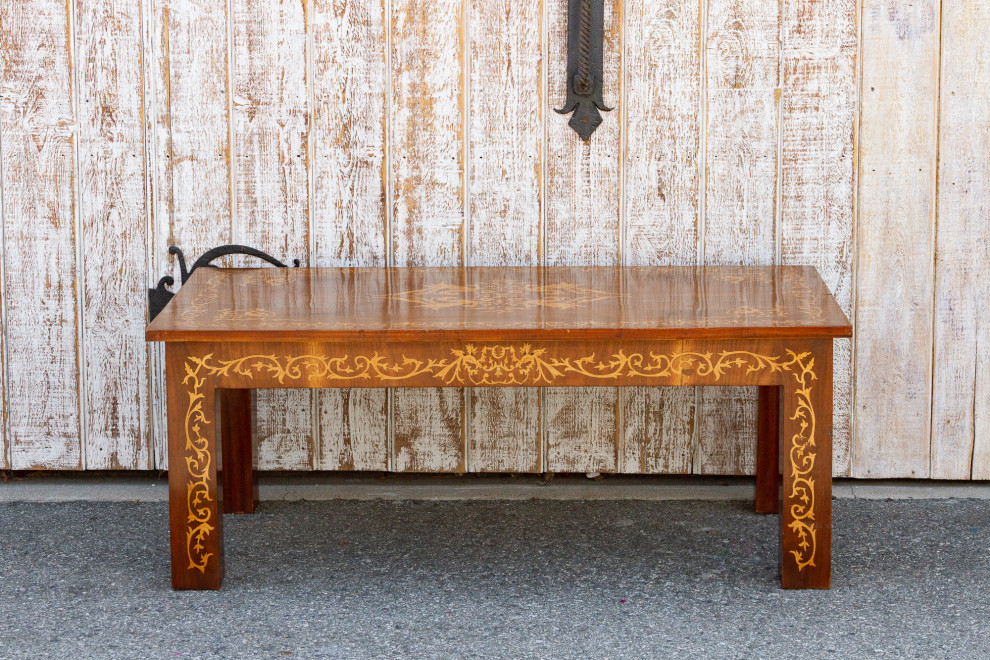 Dutch Colonial Marquetry Coffee Table   Traditional   Coffee Tables   by De cor  Houzz