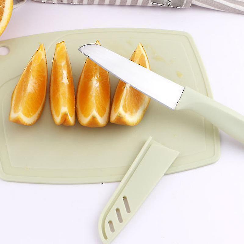 Kitchen Fruit Cutting Tools Set Fruit Peeler Stainless Steel Cutter Pp Material Chopping Board Kit