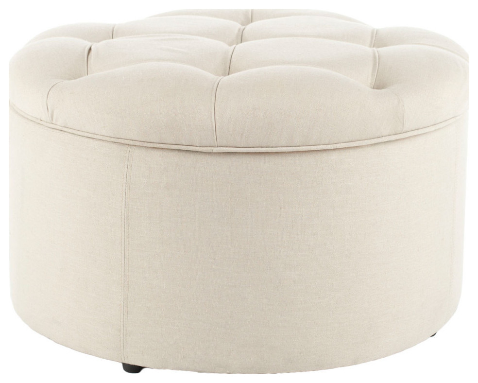 Niska Shoe Ottoman Off White/ Multi   Modern   Footstools And Ottomans   by Virgil Stanis Design  Houzz