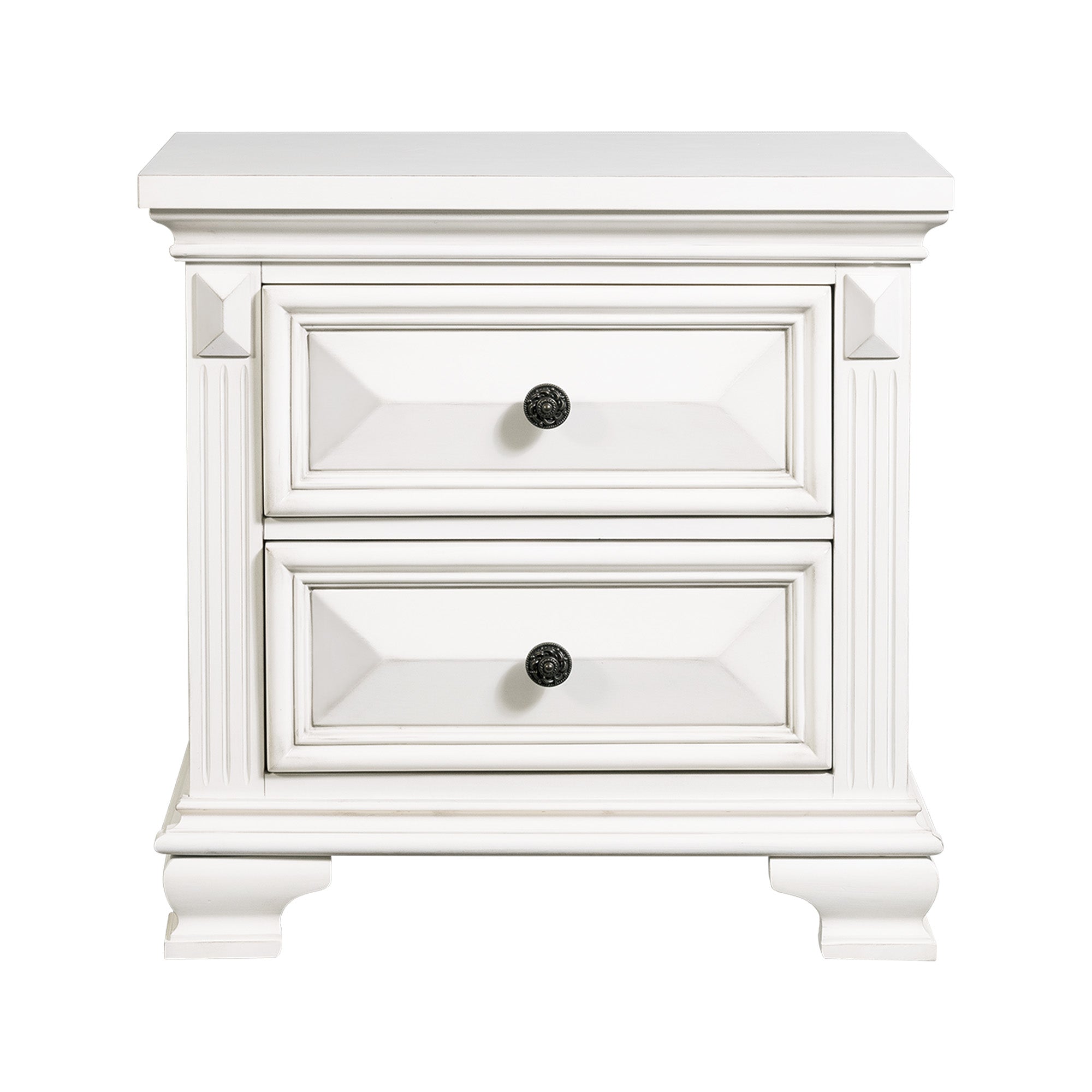 Picket House Furnishings Trent 2-Drawer Nightstand in White