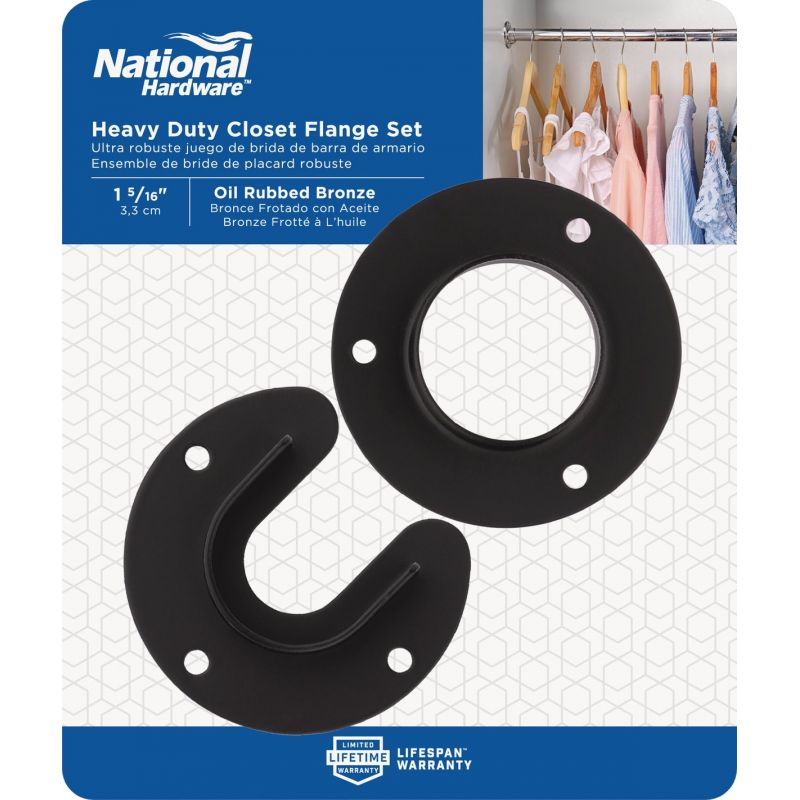 Stanley Home Designs Closet Rod Socket Oil Rubbed Bronze