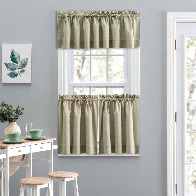 Rod Pocket For Simple Window Tailored Valance 58 quot x15 quot Mist