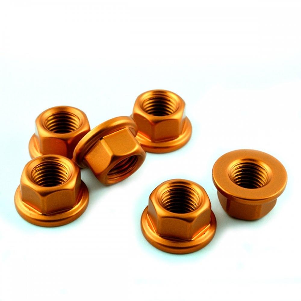 Racebolt Kawasaki Ninja 300 12-17 Aluminium Rear Sprocket Nut Kit X6 Orange