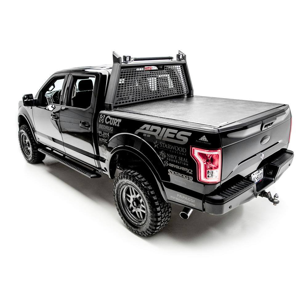 Aries AdvantEDGE Black Aluminum Headache Rack Select Ford F-150 1110102