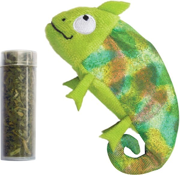 KONG Refillables Chameleon Cat Toy， Green