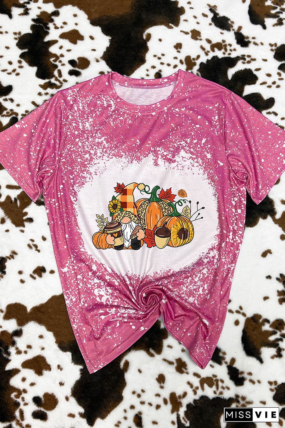 Thanksgiving Gnome Graphic Tee Wholesale