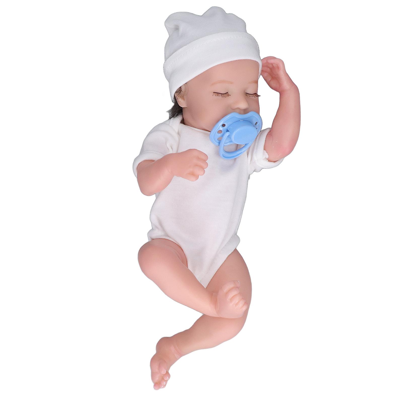 12inch Simulation Girl Baby Doll Silicone Posable Lifelike Bathable Newborn Baby Doll for Kids New Parents