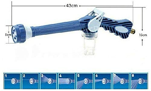 MaandBaby 8 in1 High Pressure Water Power Blaster Multi-function Sprinkler Nozzle Water Dispenser Pump Spray Gun Garden Hose Lawn Car Wash