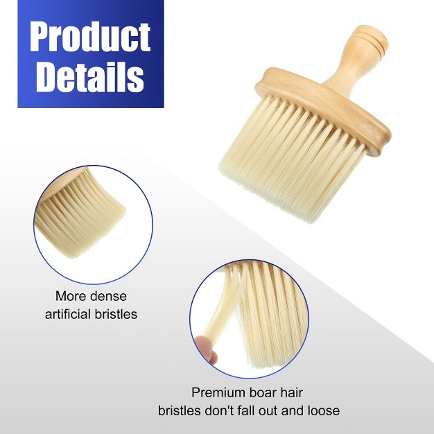 Unique Bargains Car Auto Detailing Supplies Soft Hair Dust Removal Brush Beige 2 Pcs