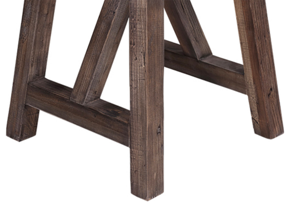 Stone Top Farm Side Table   Farmhouse   Side Tables And End Tables   by Design Mix Furniture  Houzz