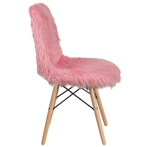 4Pk Shaggy Dog Accent Chair - Dorm Chair