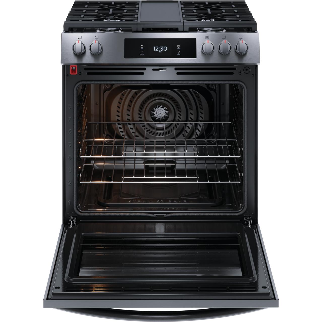 Frigidaire Gallery 30-inch Gas Range with Convection Technology GCFG3060BD