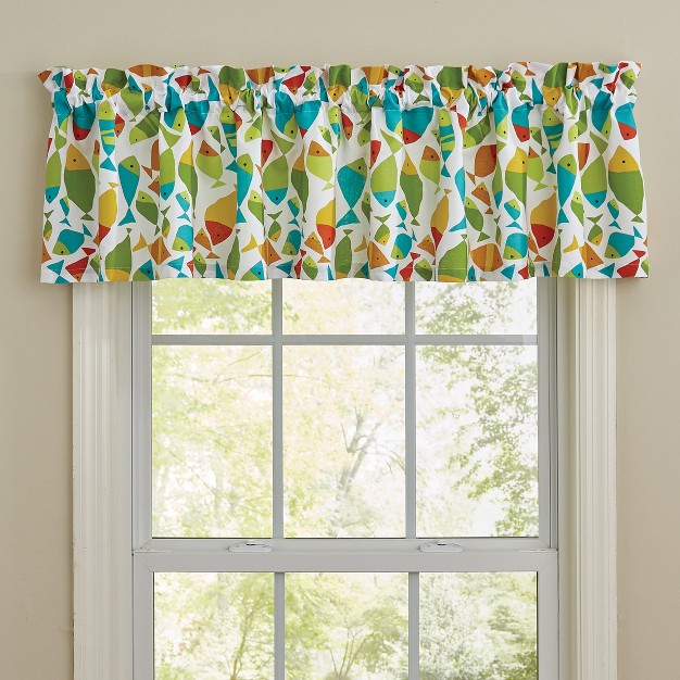 Split P Fabulous Fish Valance 72 x27 x27 l Green