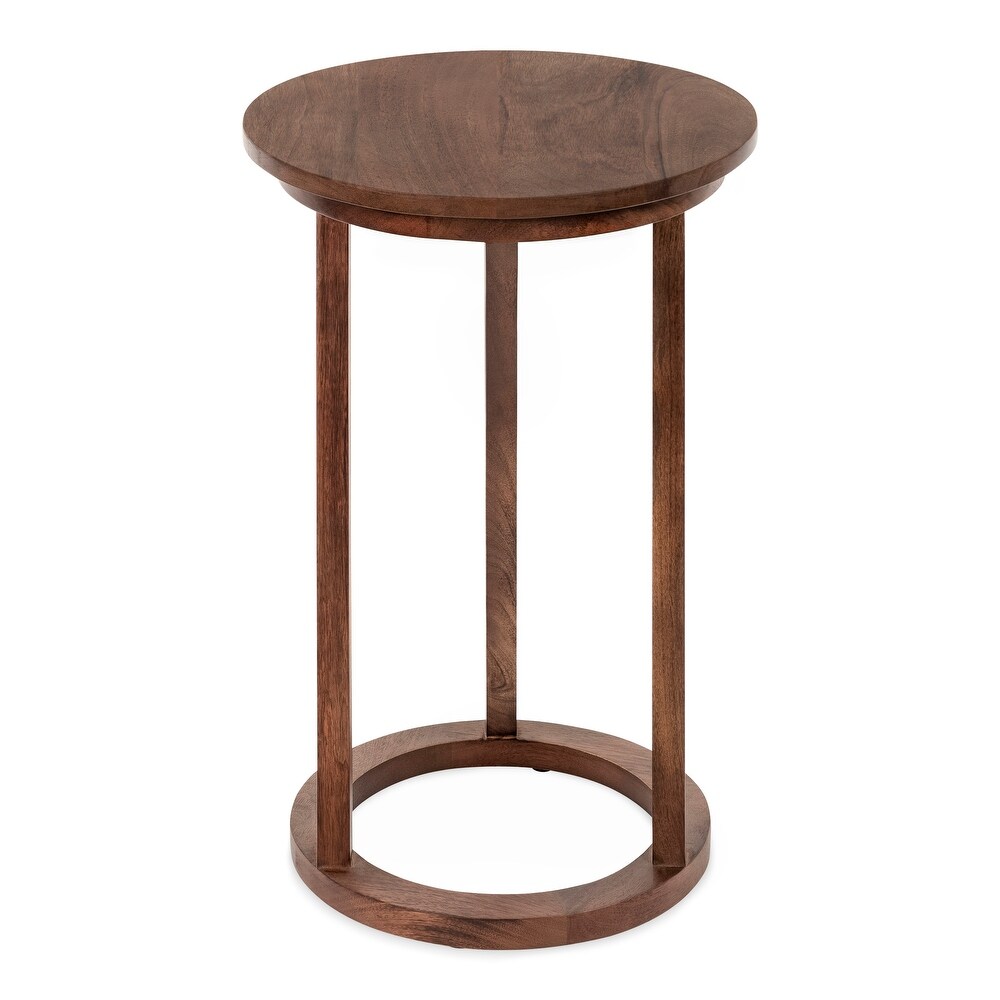 Kate and Laurel Aja Modern Wood Accent Table