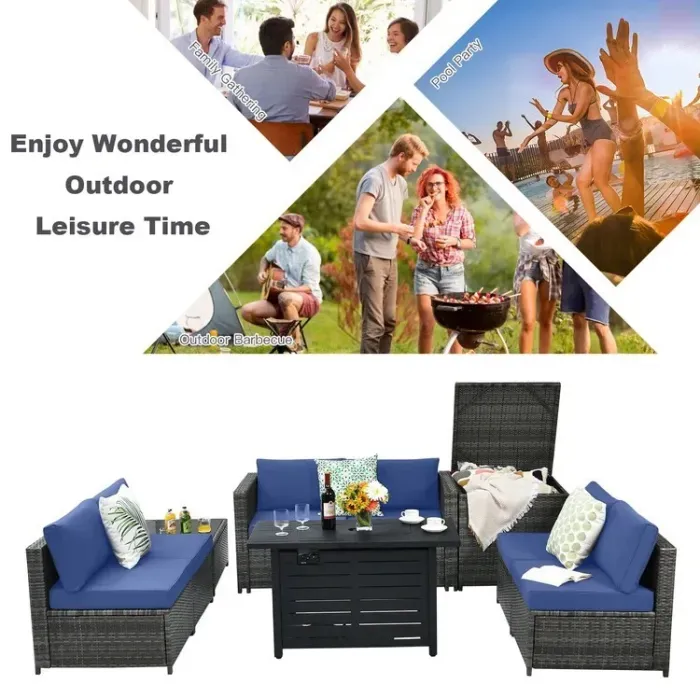 Rattan sofa set