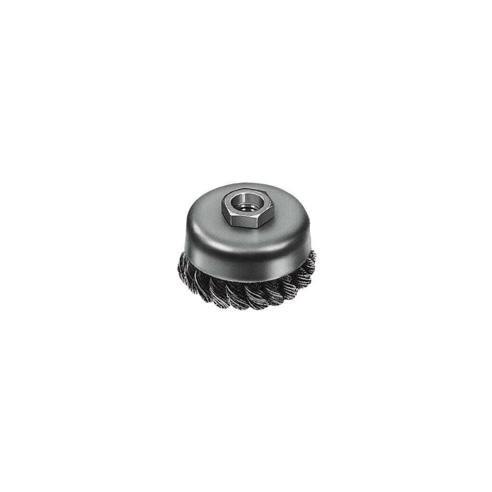 Milwaukee 3-1/2 In. Carbon Steel Knot Wire Cup Brush 48-52-5067 from Milwaukee