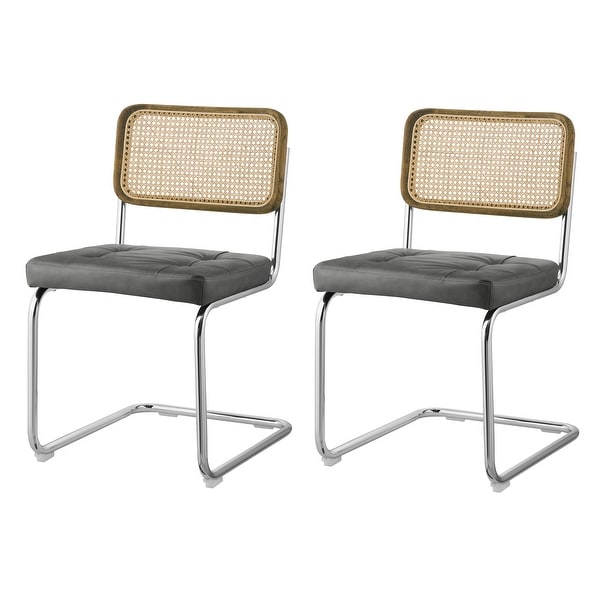 Art Leon Accent Dining Chair with Cane Backrest (Set of 2)