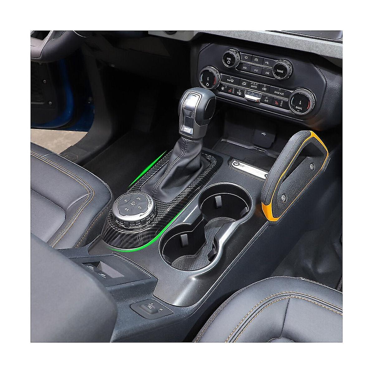 Car Gear Shift Panel Decorations Cover Trim Sticker For 2021 2022 2023 Accessories ，abs Carbon Fibe