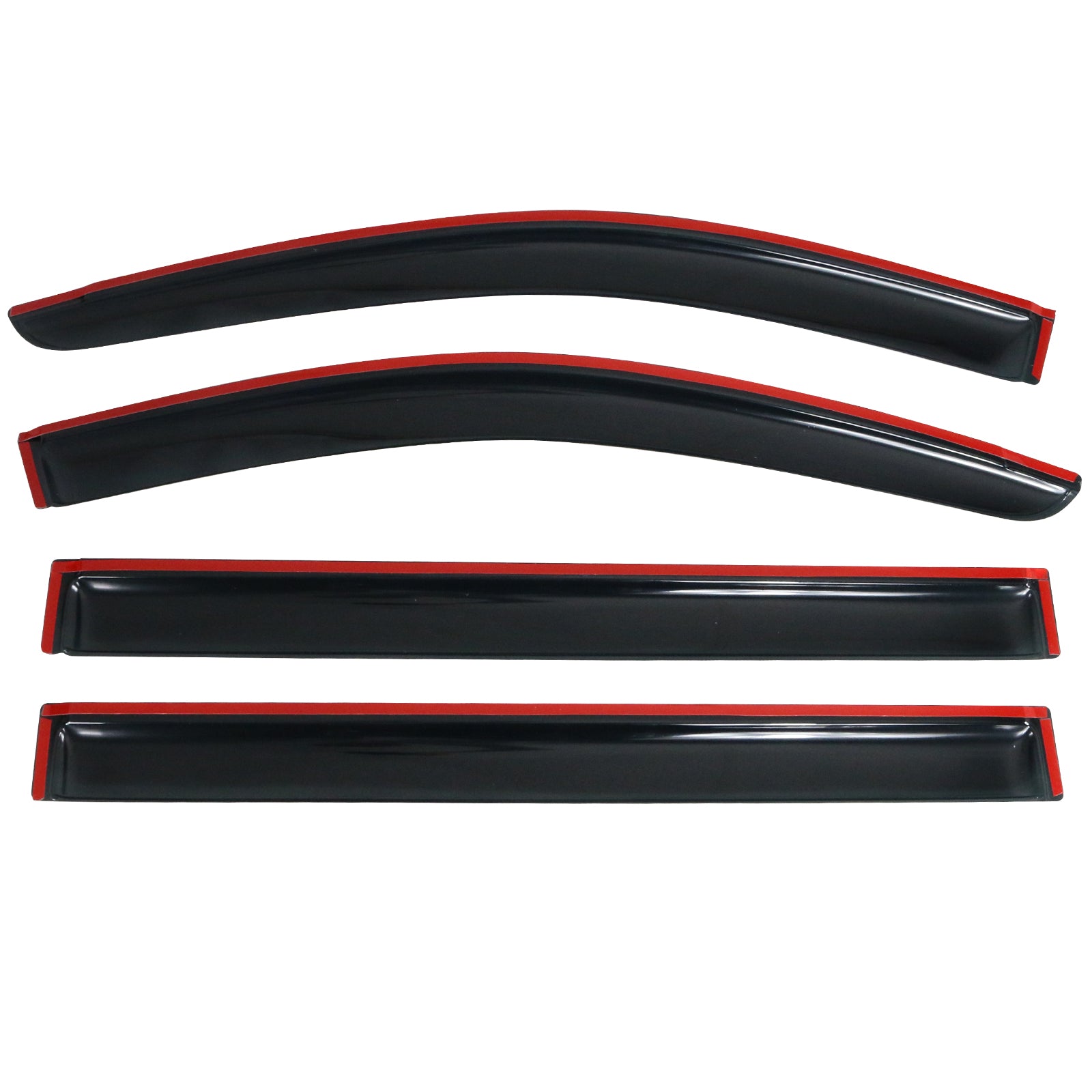 Ikon Motorsports Compatible with 08-16 Chrysler Town 08-18 Grand Caravan Acrylic Window Visors Vent Windshield Deflector Rain Guard 4Pc Set Outside Mount 2008 2009 2010 2011 2012 2013 2014 2015 2016