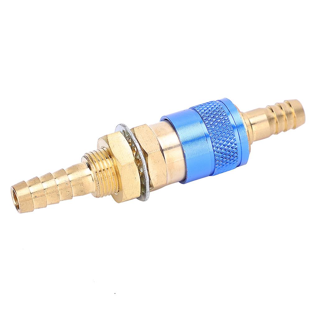 8mm Pair Of Water Cooled andamp; Gas Adapter Quick Connector Fitting For Mig Tig Welder Torch(blue )