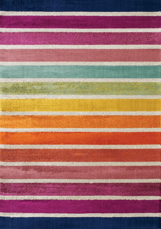 Brighton 4 x 6 Small Rainbow Area Rug