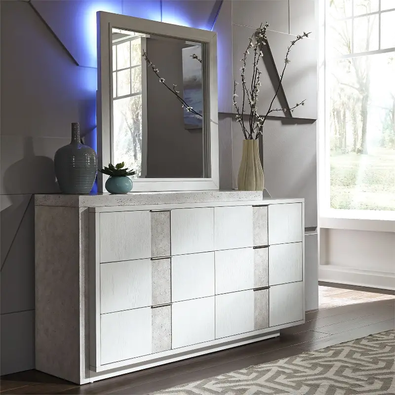 Mirage White Dresser