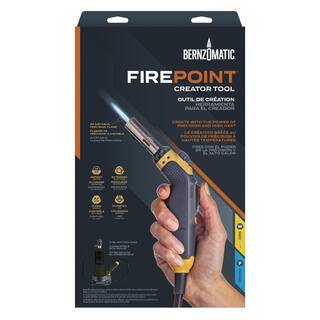 Bernzomatic FirePoint Creator Torch for Map-Pro and Propane Fuel with 41 in. Flexible Extended Hose and Fuel Cylinder Stand BZ8360T