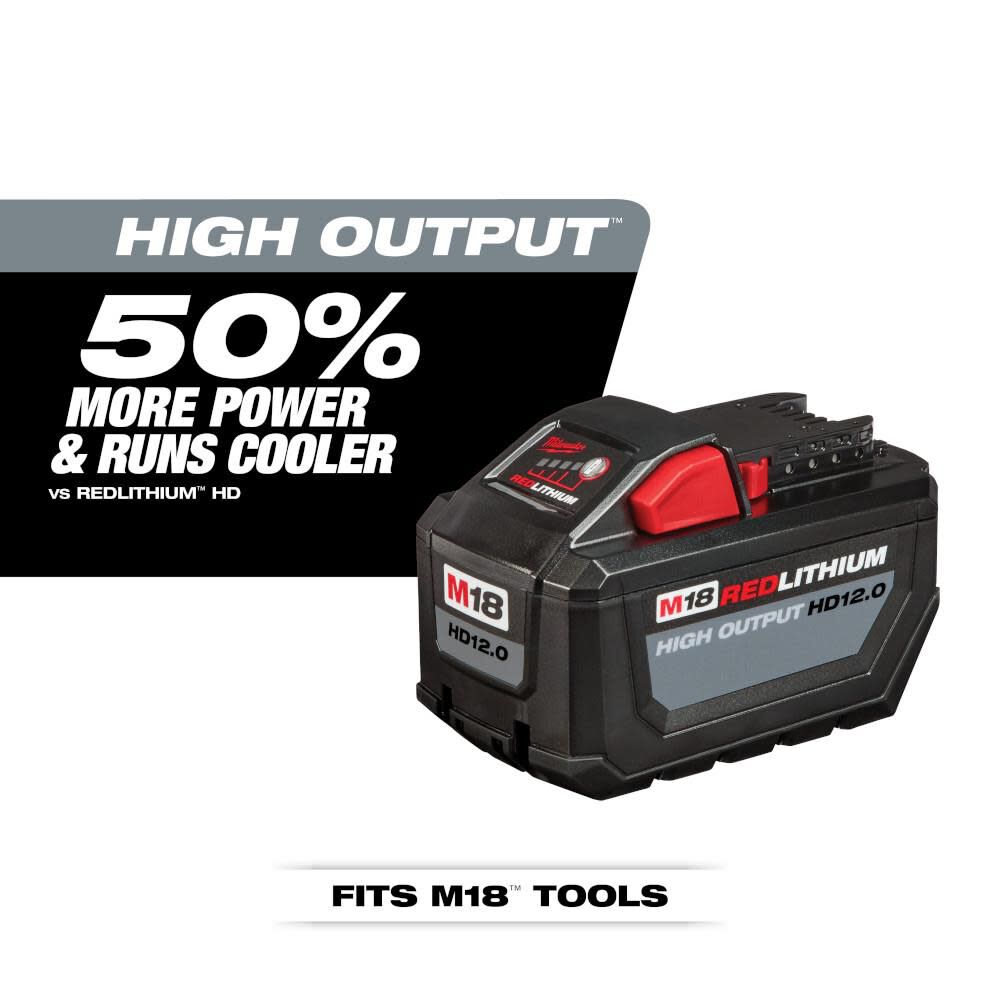 Milwaukee M18 CARRY ON 3600with 1800W Power Supply Shoulder Strap and HIGH OUTPUT HD 12.0Ah Battery 4pk Bundle 2845-20-1812 from Milwaukee