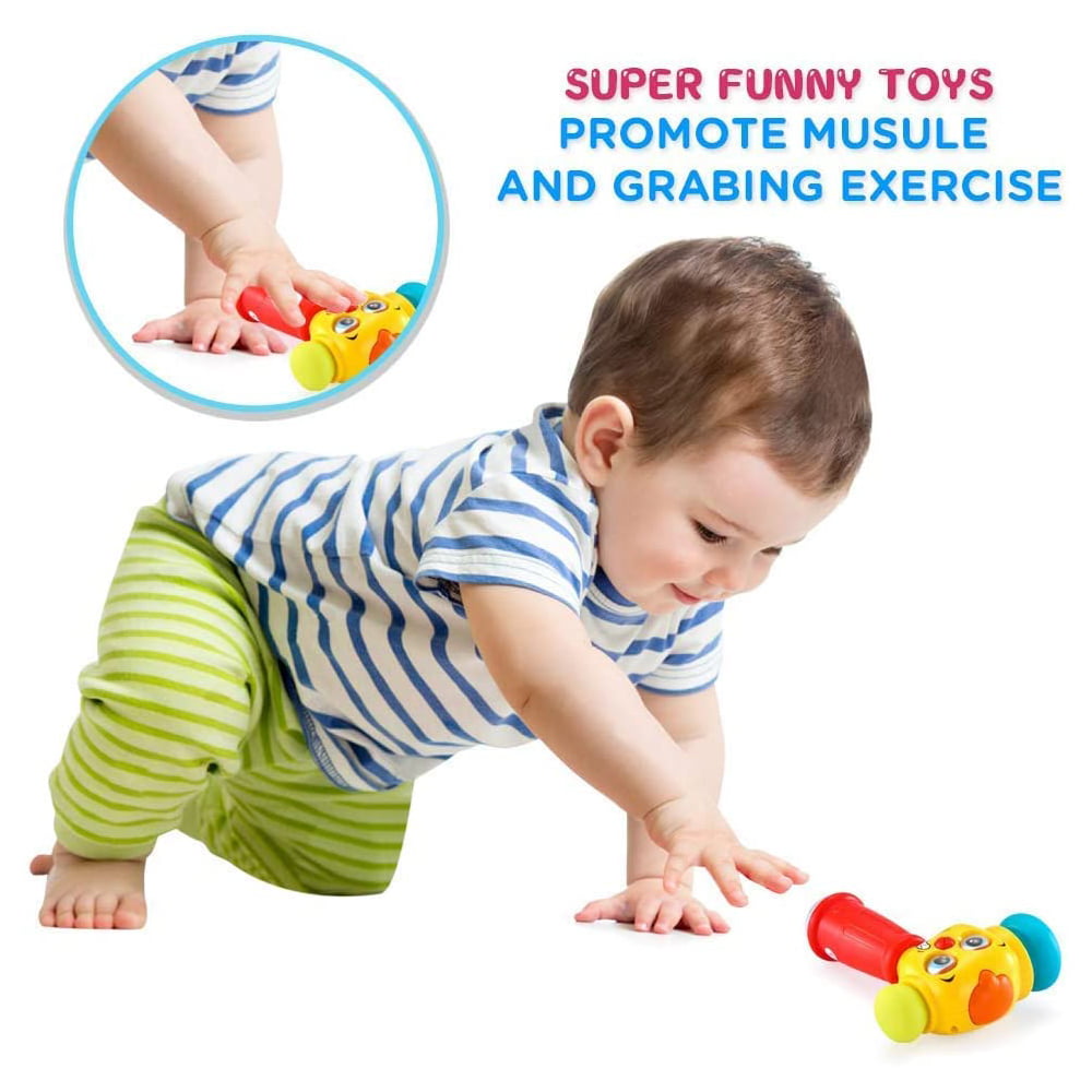 Toys for 1 Year Old Boys Girls Toddlers， Baby Toys 6 to 12 Months Toy Hammer with Music Sound and Light