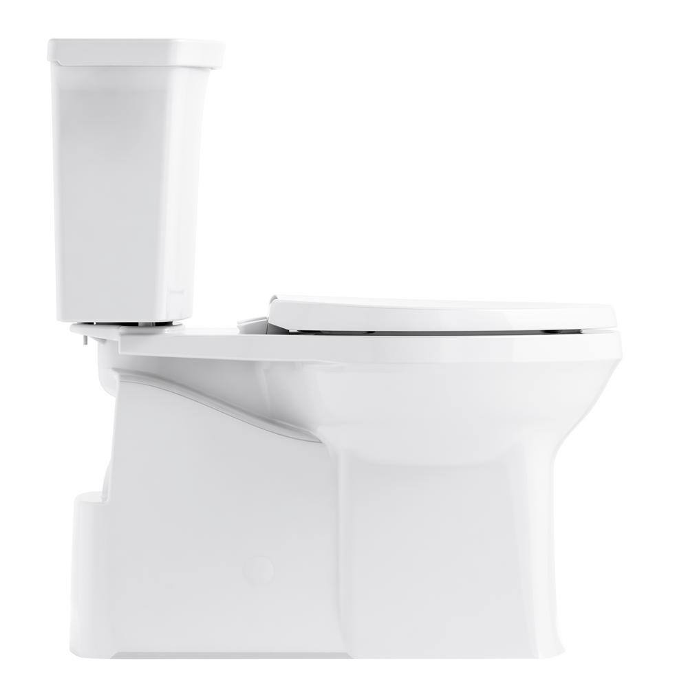 KOHLER Corbelle Comfort Height Revolution 360 12 in. Rough-In 2-Piece 1.28 GPF Single Flush Elongated Toilet in White K-3814-RA-0