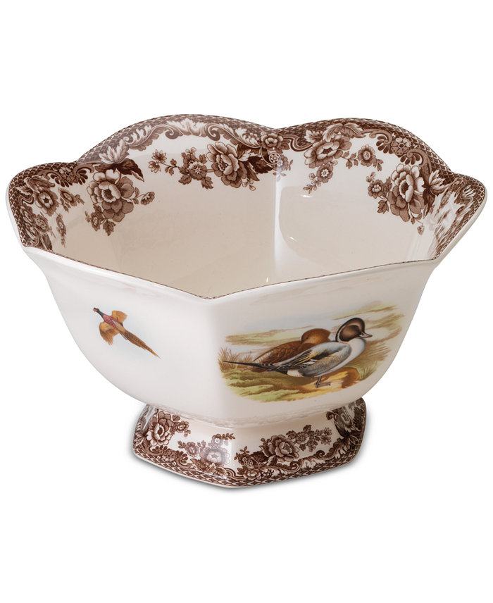 Spode Woodland Bird Footed Bowl