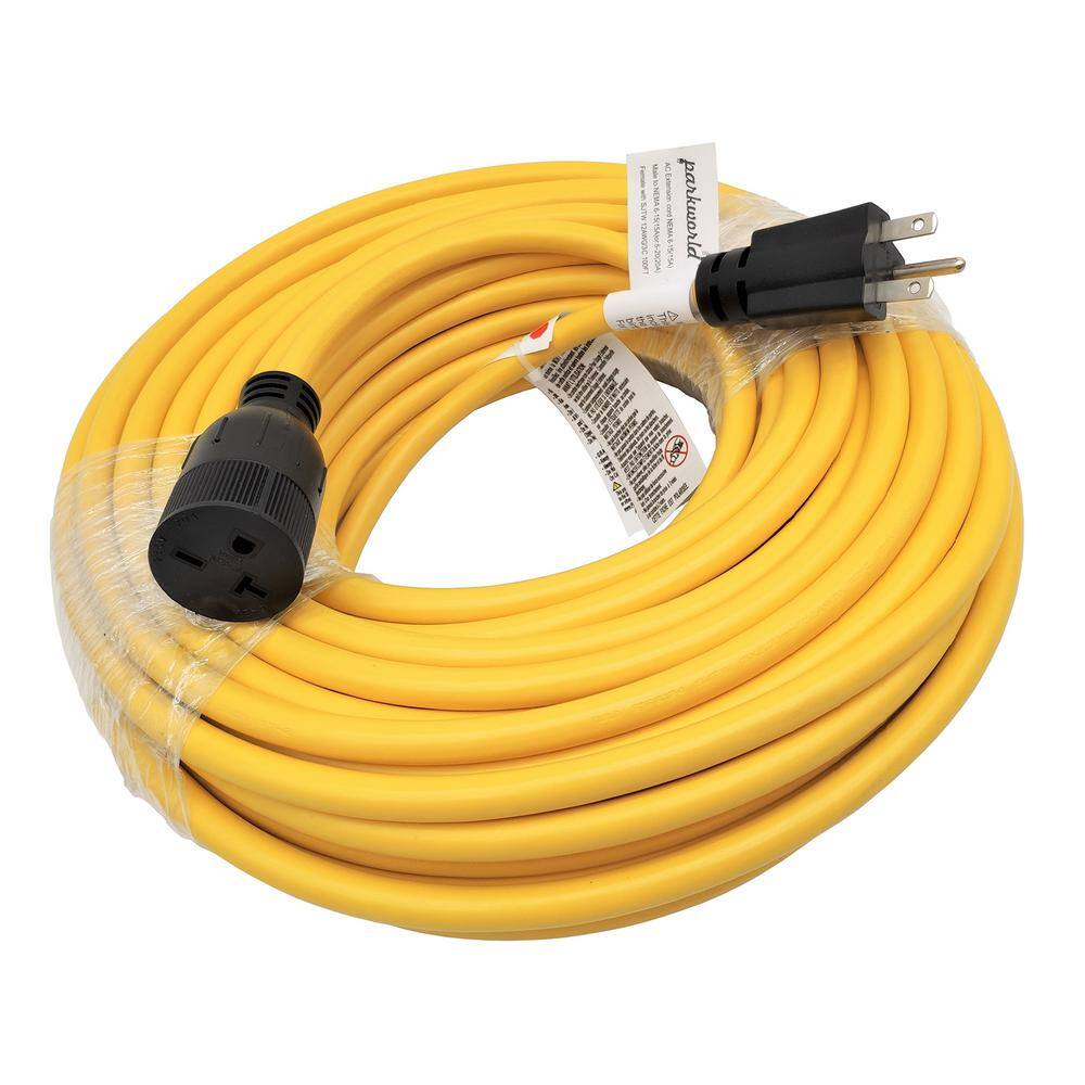 parkworld 100 ft. SJTW 123 20 Amp 250-Volt NEMA 6-15 IndoorOutdoor Extension Cord 62251