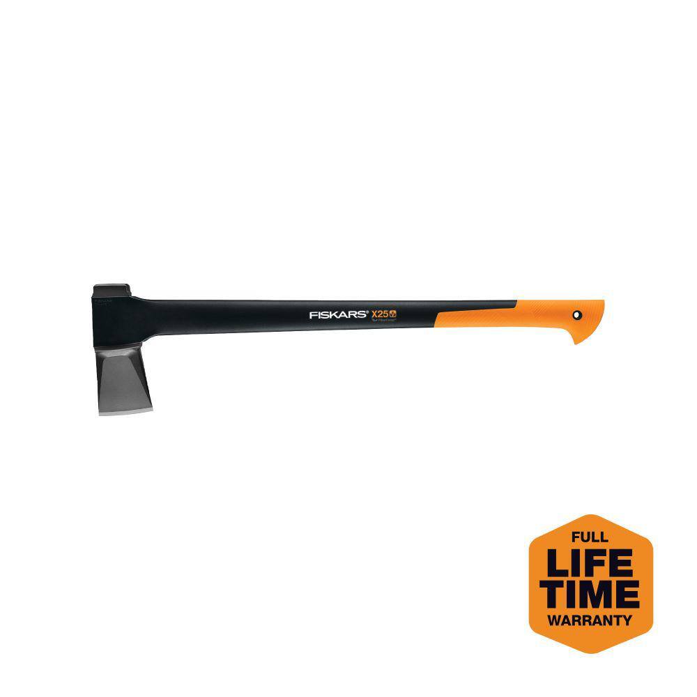 Fiskars X25 6.3 lb. Splitting Axe with 28 in. Shock-absorbing Handle 378541-1003