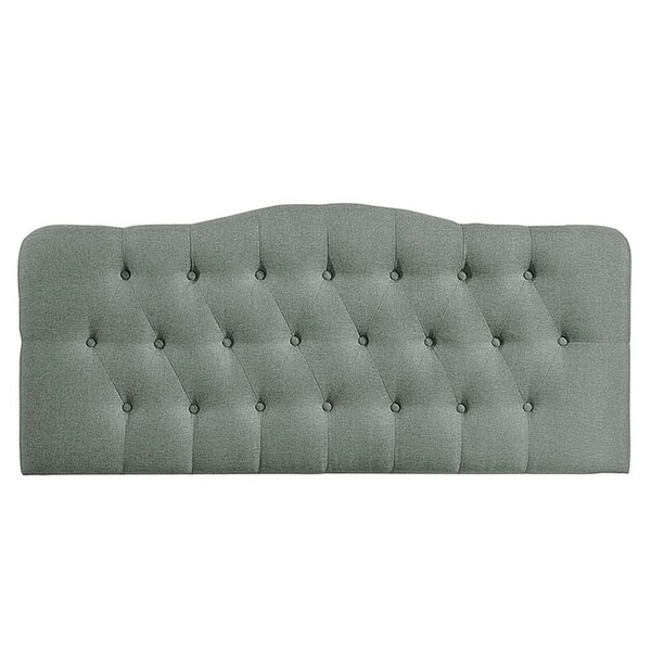 Kenmore Grey Fabric Upholstered Tufted King Size Headboard - - 27468546