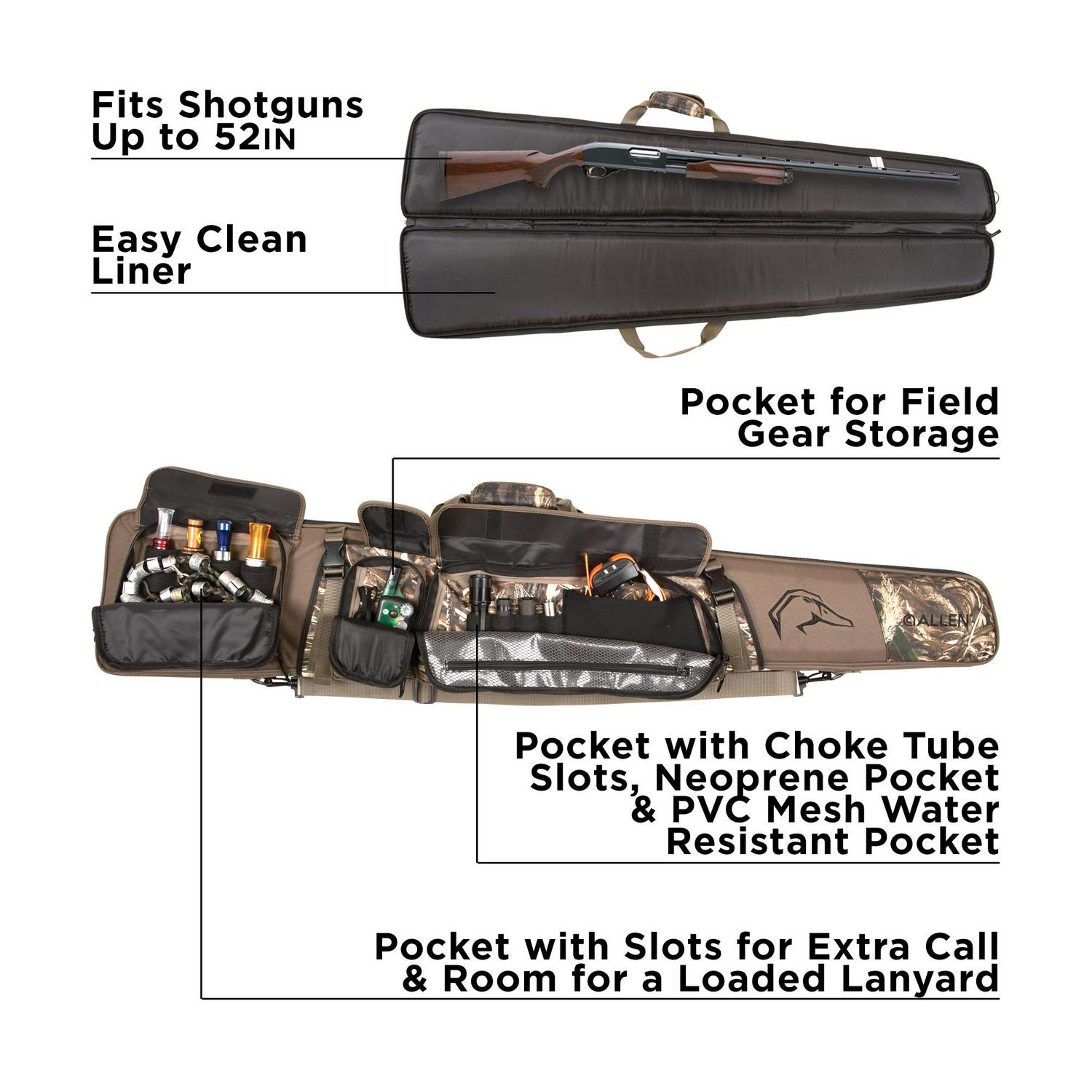 Gear FitA Pursuita c Punishera c 52 Waterfowl Shotgun Case， Realtree Max-5A