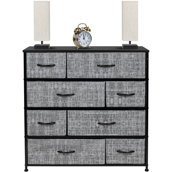 Dresser w/ 8 Drawers Furniture Storage and Chest Tower for Bedroom - - 34478683