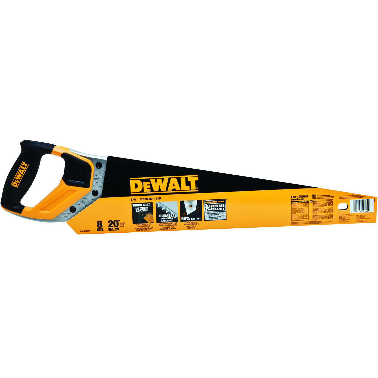 DW 20 in. Steel Handsaw 8 TPI 1 pc